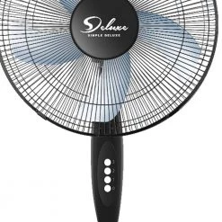 Amucolo Adjustable-Height 16 in. 3 Speed Black Pedestal Fan for Indoor, Bedroom, Living Room, Home Office & College Dorm Use -Fans Shop black pedestal fans dhs cyhi and16 1f 1000