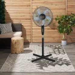Amucolo Adjustable-Height 16 in. 3 Speed Black Pedestal Fan for Indoor, Bedroom, Living Room, Home Office & College Dorm Use -Fans Shop black pedestal fans dhs cyhi and16 76 1000