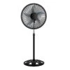 Aoibox Adjustable-Height 18 in. Black Pedestal Stand Fan 3 Adjustable Speed for Indoor, Bedroom, Living Room, Home Office& Dorm