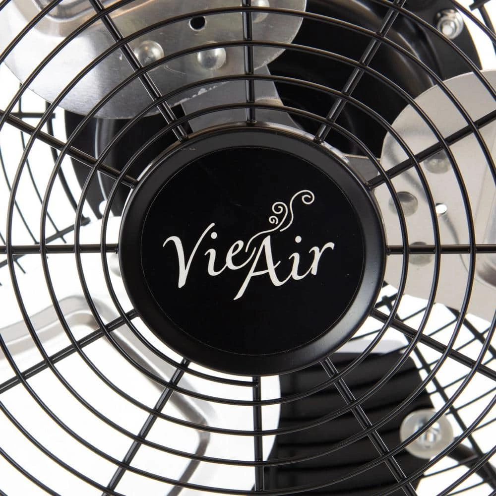Vie Air Dual Function Indoor Black 18 in. Wall Tilting Fan 4 Vie Air Dual Function Indoor Black 18 in. Wall Tilting Fan - Image 4