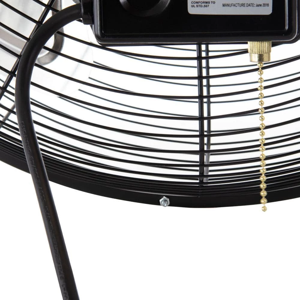 Vie Air Dual Function Indoor Black 18 in. Wall Tilting Fan 2 Vie Air Dual Function Indoor Black 18 in. Wall Tilting Fan - Image 2