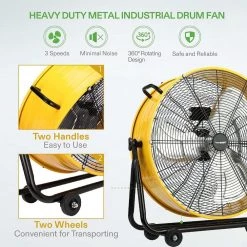 VIVOSUN 24 in. Industrial 3-Speed Tilt Drum Fan 9 VIVOSUN 24 in. Industrial 3-Speed Tilt Drum Fan -Fans Shop black vivosun industrial fans x002f2juv7 1f 1000
