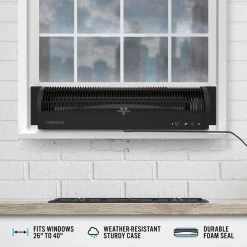 Vornado Transom 26 in. 4 Speed Low Profile Window Fan 11 Vornado Transom 26 in. 4 Speed Low Profile Window Fan -Fans Shop black vornado window fans fa1 0136 06 4f 1000
