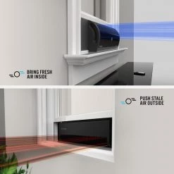 Vornado Transom 26 in. 4 Speed Low Profile Window Fan 15 Vornado Transom 26 in. 4 Speed Low Profile Window Fan -Fans Shop black vornado window fans fa1 0136 06 76 1000