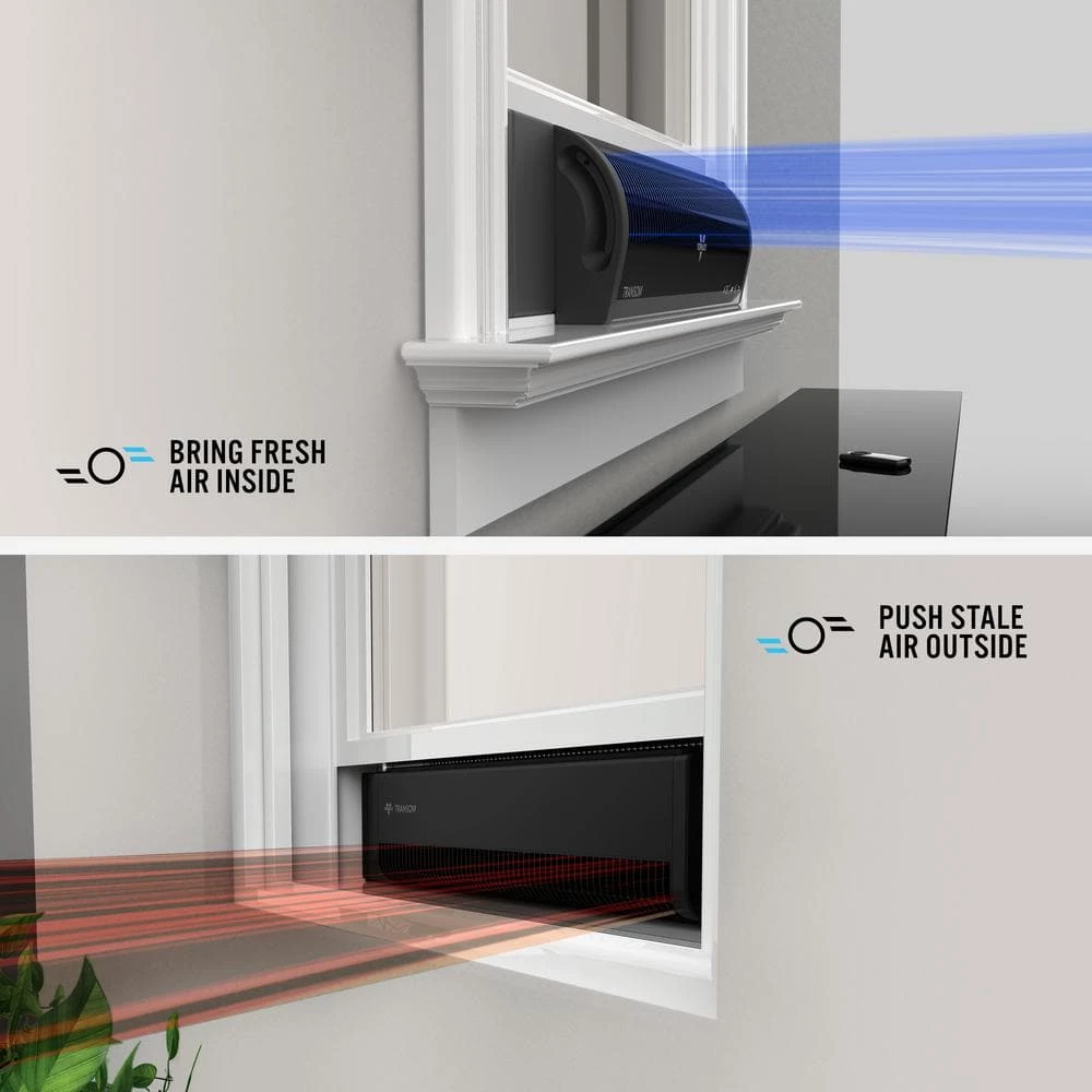 Vornado Transom 26 in. 4 Speed Low Profile Window Fan 8 Vornado Transom 26 in. 4 Speed Low Profile Window Fan - Image 8