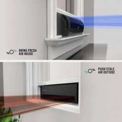 Vornado Transom AE 26 in. 4-Speeds Window Fan with Alexa Reversible Exhaust Mode Weather Resistant Case Whole Room -Fans Shop black vornado window fans fa1 0137 06 44 1000