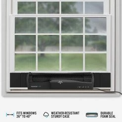 Vornado Transom AE 26 in. 4-Speeds Window Fan with Alexa Reversible Exhaust Mode Weather Resistant Case Whole Room -Fans Shop black vornado window fans fa1 0137 06 4f 1000