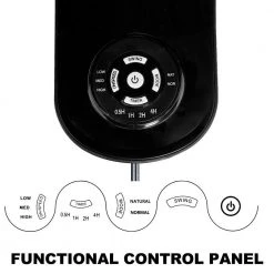 Tidoin 18 in. Black 3-Speed Mounted Wall Fan with 90 Degree Horizontal Oscillating, 4 Hours Timer and 5 Blade 13 Tidoin 18 in. Black 3-Speed Mounted Wall Fan with 90 Degree Horizontal Oscillating, 4 Hours Timer and 5 Blade -Fans Shop black wall mounted fans dhs ydw1 8255 1f 1000