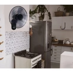 Tidoin 18 in. Black 3-Speed Mounted Wall Fan with 90 Degree Horizontal Oscillating, 4 Hours Timer and 5 Blade 17 Tidoin 18 in. Black 3-Speed Mounted Wall Fan with 90 Degree Horizontal Oscillating, 4 Hours Timer and 5 Blade -Fans Shop black wall mounted fans dhs ydw1 8255 31 1000