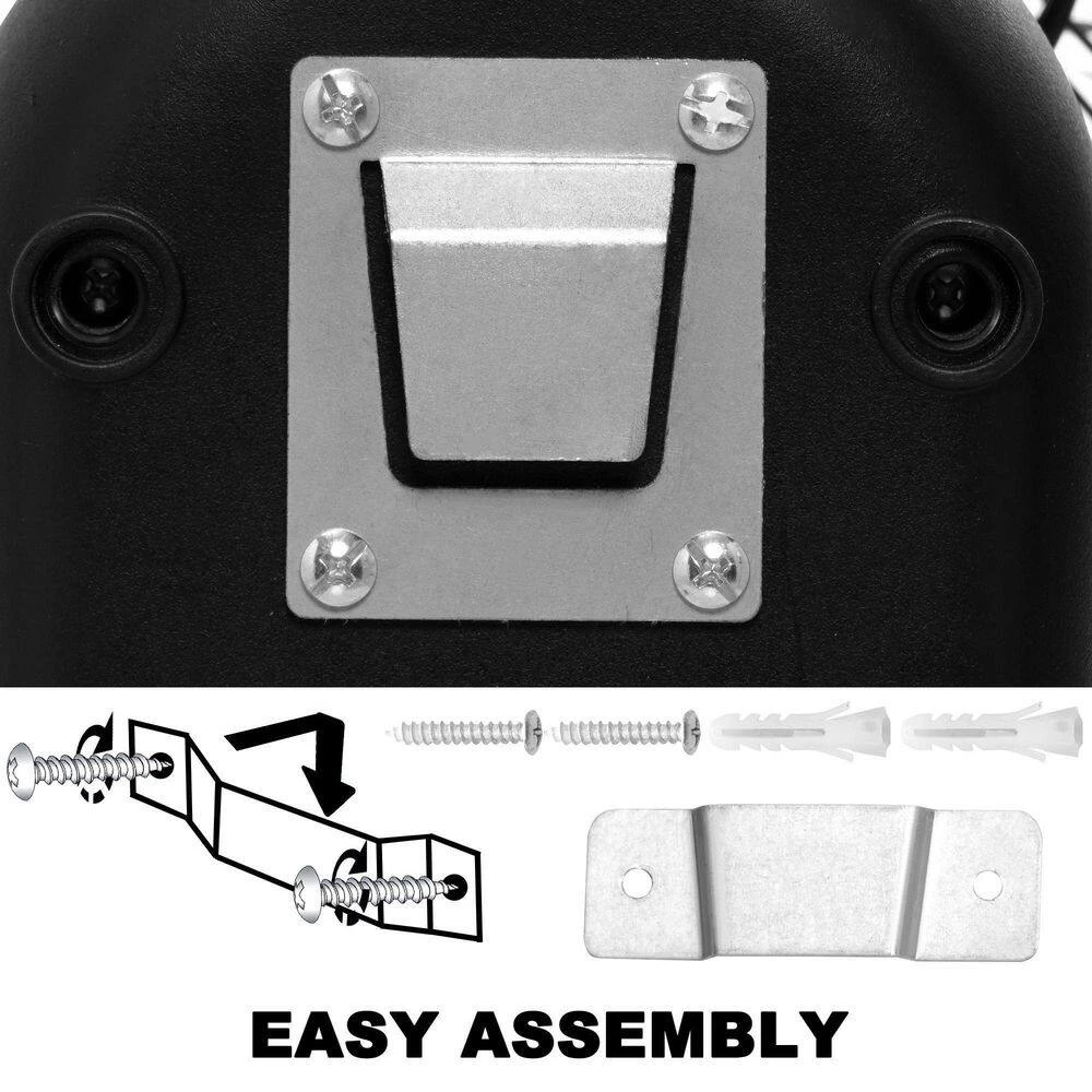 Tidoin 18 in. Black 3-Speed Mounted Wall Fan with 90 Degree Horizontal Oscillating, 4 Hours Timer and 5 Blade 8 Tidoin 18 in. Black 3-Speed Mounted Wall Fan with 90 Degree Horizontal Oscillating, 4 Hours Timer and 5 Blade - Image 8