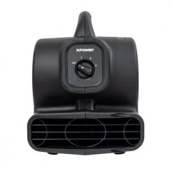 XPOWER 600 CFM 3-Speed Multi-Purpose Mini Mighty Air Mover Utility Blower Fan with Power Outlets -Fans Shop black xpower blower fans p 80a black c3 1000