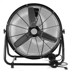 XtremepowerUS 24 in. 150-Watt Variable Speed Motor High Velocity Industrial Floor Drum Fan Adjustable Tilt 3-Speed with Wheel