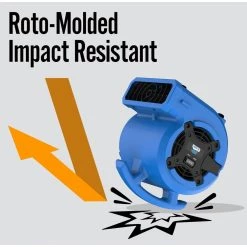 B-Air 1/8 HP Air Mover Carpet Dryer Floor Blower Fan for Home Use in Blue -Fans Shop blue b air blower fans ba vp 15 bl 31 1000