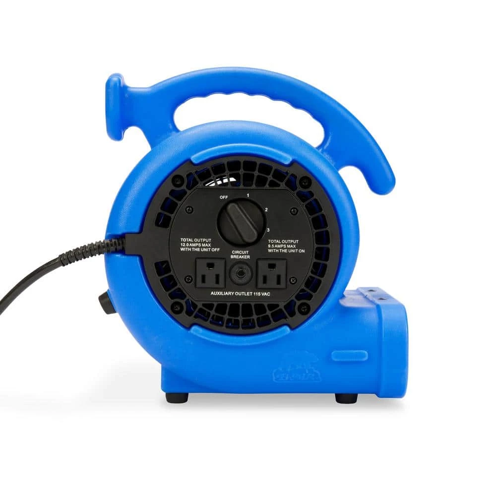 B-Air VP-20 1/5 HP Air Mover for Water Damage Restoration Carpet Dryer Floor Blower Fan Home and Plumbing Use in Blue 5 B-Air VP-20 1/5 HP Air Mover for Water Damage Restoration Carpet Dryer Floor Blower Fan Home and Plumbing Use in Blue - Image 5