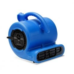 B-Air 1/4 HP Air Mover Blower Fan for Water Damage Restoration Carpet Dryer Floor Home and Plumbing Use in Blue