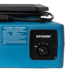 XPOWER 1/3 HP 1050 CFM 3-Speed Low Profile Air Mover, Floor Fan, Carpet Dryer with Build-in Power Outlets -Fans Shop blue blower fans pl 700a blue 1f 1000