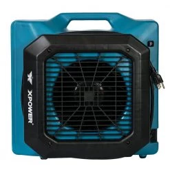 XPOWER 1/3 HP 1050 CFM 3-Speed Low Profile Air Mover, Floor Fan, Carpet Dryer with Build-in Power Outlets -Fans Shop blue blower fans pl 700a blue a0 1000