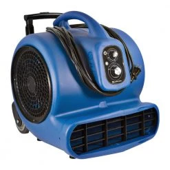 Comfort Zone 1 HP High Velocity Air Mover Carpet Dryer Blower Fan with Timer Blue -Fans Shop blue comfort zone blower fans czbc101t 1f 1000