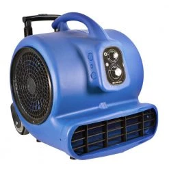 Comfort Zone 1 HP High Velocity Air Mover Carpet Dryer Blower Fan with Timer Blue -Fans Shop blue comfort zone blower fans czbc101t c3 1000