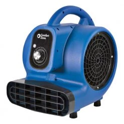 Comfort Zone 1/4 HP High Velocity Air Mover Carpet Dryer Blower Fan with Timer -Fans Shop blue comfort zone blower fans czbc141 c3 1000