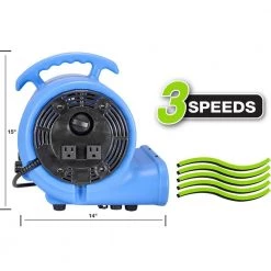 EZ-FLO 1/2 HP Blower Fan for Water Damage Restoration Carpet Dryer -Fans Shop blue ez flo blower fans 99027 44 1000