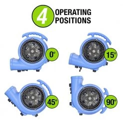 EZ-FLO 1/2 HP Blower Fan for Water Damage Restoration Carpet Dryer -Fans Shop blue ez flo blower fans 99027 fa 1000