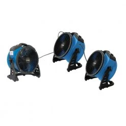 XPOWER 1100 CFM 4-Speed Industrial Axial Air Mover Blower Fan with Power Outlets -Fans Shop blue xpower blower fans p 21ar 1f 1000