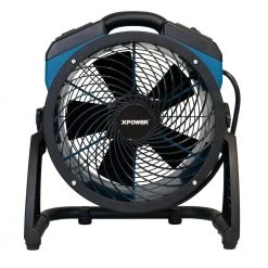 XPOWER 1100 CFM 4-Speed Industrial Axial Air Mover Blower Fan with Power Outlets -Fans Shop blue xpower blower fans p 21ar c3 1000