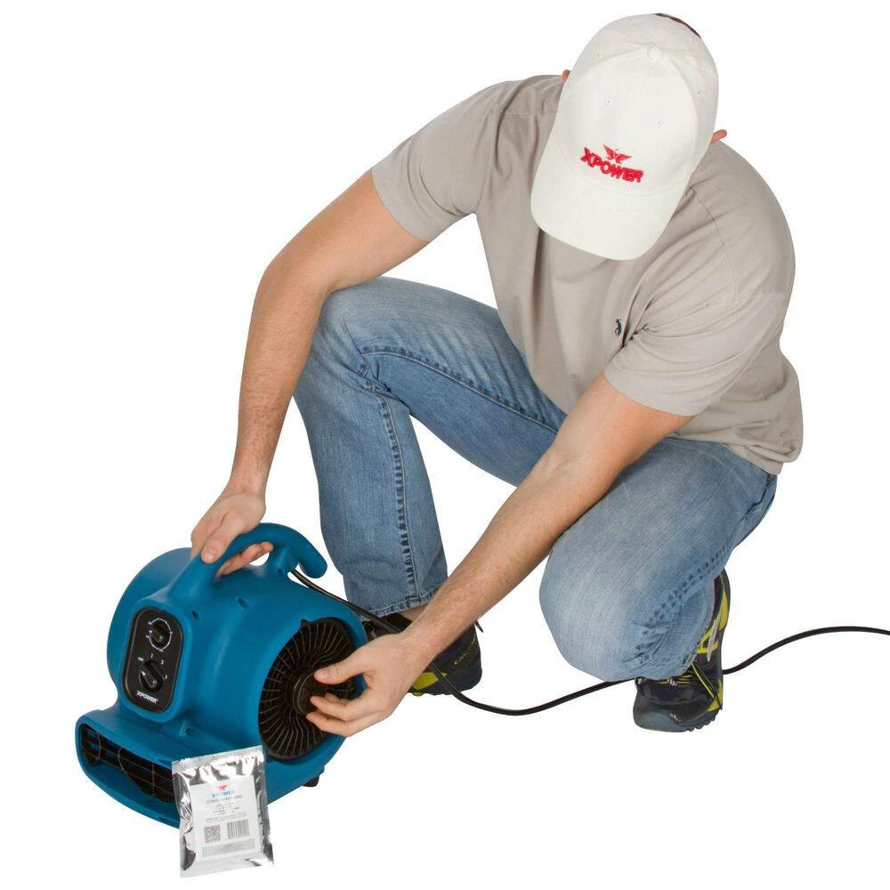 XPOWER Freshen Aire 8.75 in. 800 CFM 4 Speeds Scented Air Mover Blower Fan with Timer and Negative Ion Generator 7 XPOWER Freshen Aire 8.75 in. 800 CFM 4 Speeds Scented Air Mover Blower Fan with Timer and Negative Ion Generator - Image 7