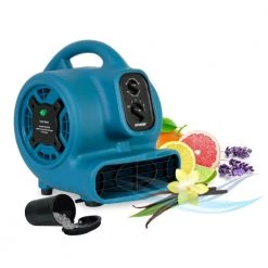 XPOWER Freshen Aire 8.75 in. 800 CFM 4 Speeds Scented Air Mover Blower Fan with Timer and Negative Ion Generator