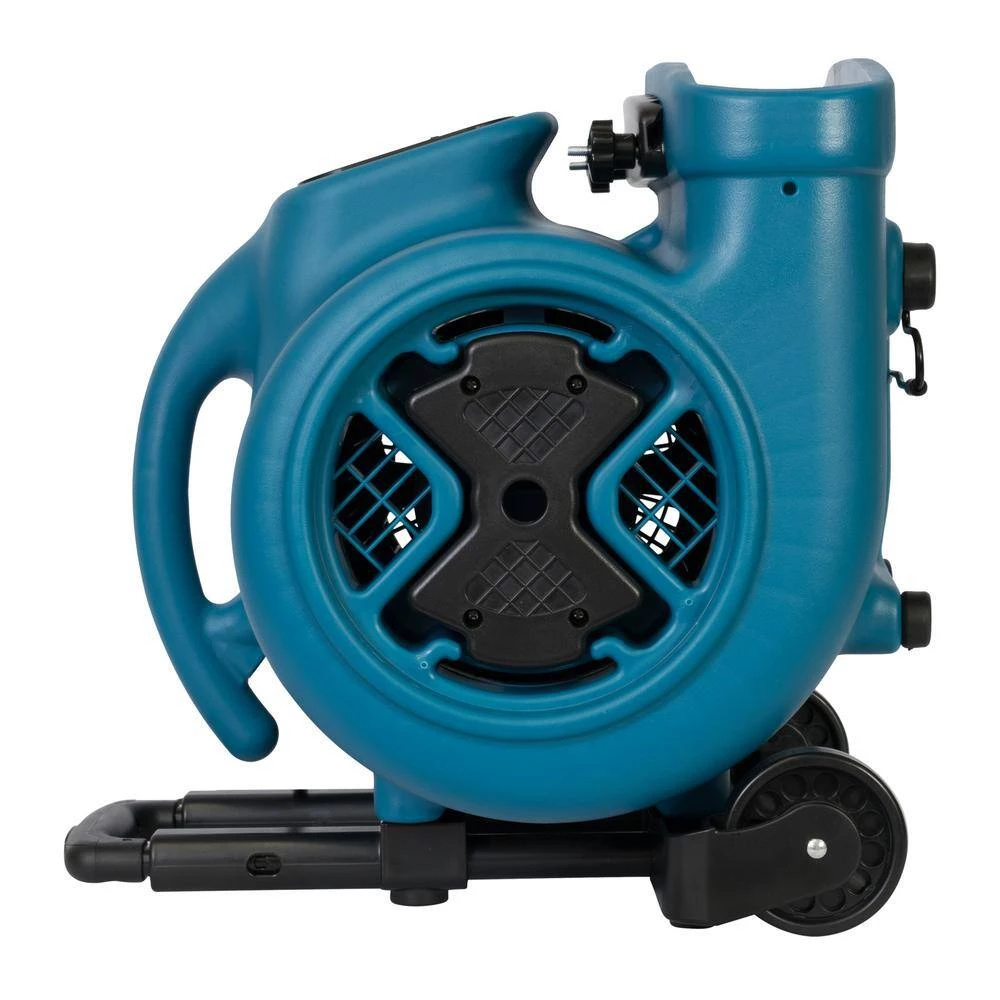 XPOWER 1/2 HP Air Mover Blower Fan with Telescopic Handle and Wheels and Carpet Clamp 4 XPOWER 1/2 HP Air Mover Blower Fan with Telescopic Handle and Wheels and Carpet Clamp - Image 4