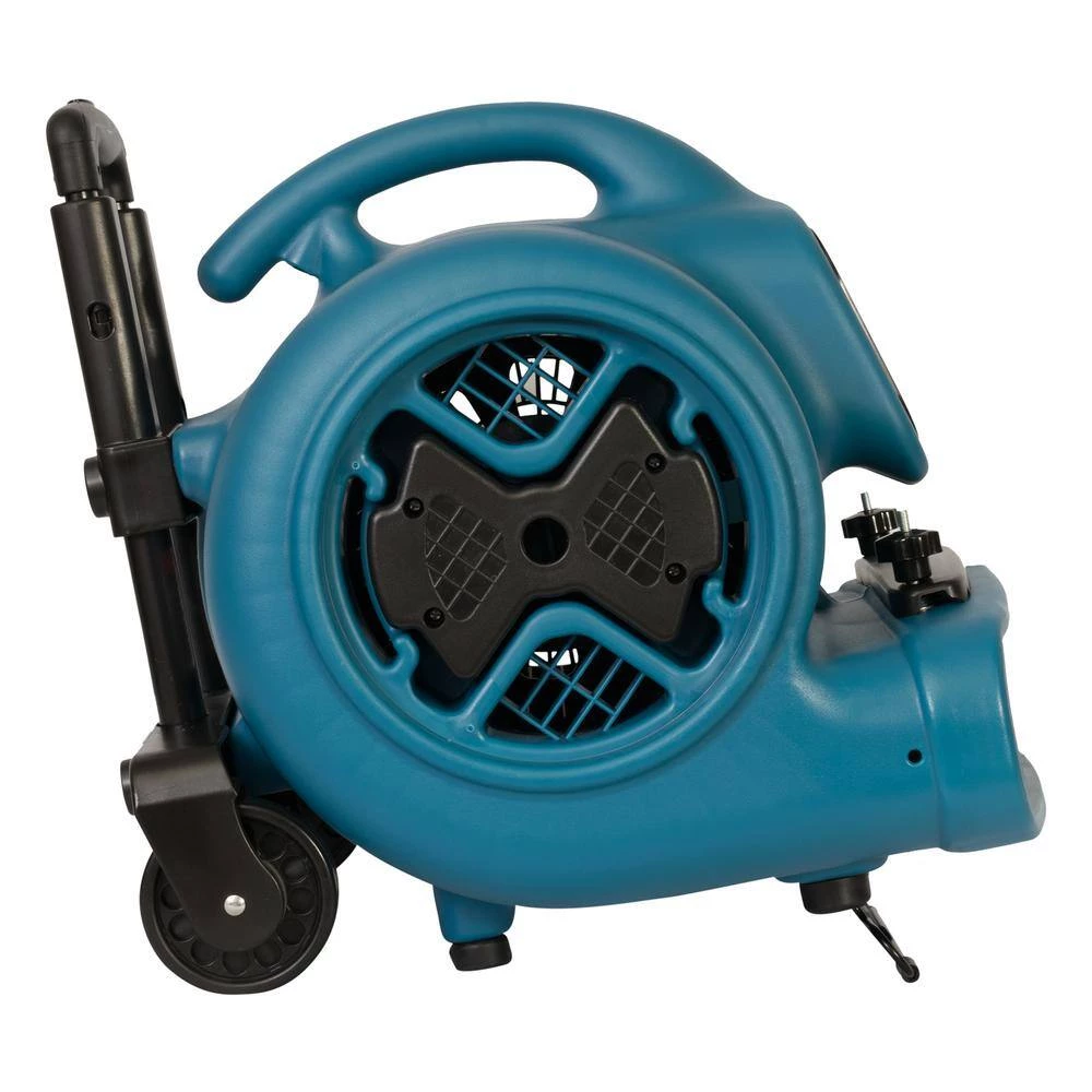 XPOWER 1/2 HP Air Mover Blower Fan with Telescopic Handle and Wheels and Carpet Clamp 3 XPOWER 1/2 HP Air Mover Blower Fan with Telescopic Handle and Wheels and Carpet Clamp - Image 3