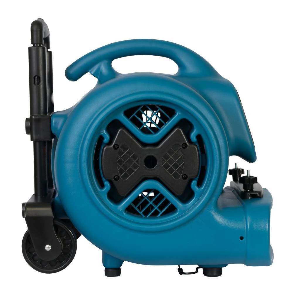 XPOWER 1/2 HP Air Mover Blower Fan with Telescopic Handle and Wheels and Carpet Clamp 2 XPOWER 1/2 HP Air Mover Blower Fan with Telescopic Handle and Wheels and Carpet Clamp - Image 2