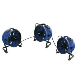 XPOWER 1720 CFM High Temperature 13 in. Variable Speed Sealed Motor Professional Industrial Axial Fan with Power Outlets -Fans Shop blue xpower blower fans x 35ar 4f 1000