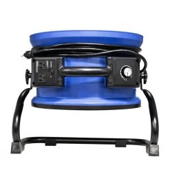 XPOWER 1720 CFM High Temperature 13 in. Variable Speed Sealed Motor Professional Industrial Axial Fan with Power Outlets -Fans Shop blue xpower blower fans x 35ar a0 1000