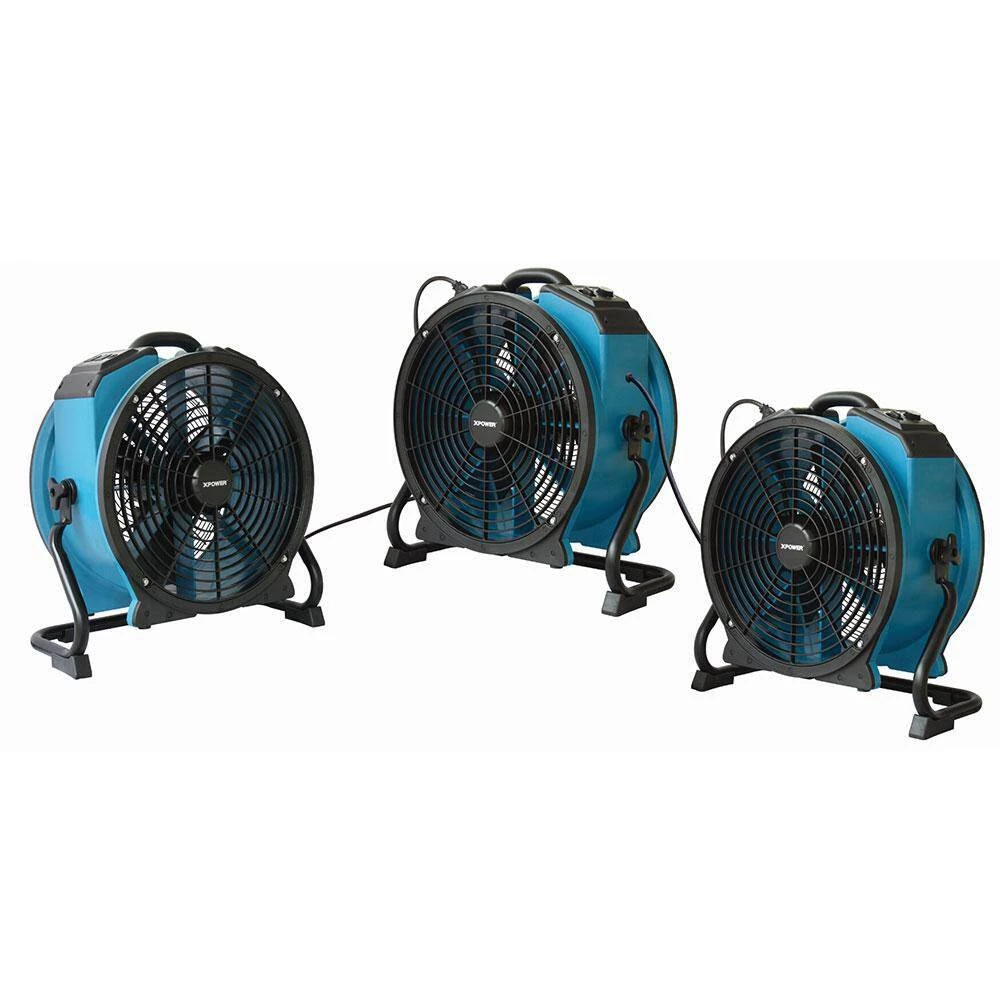 XPOWER 3600 CFM Professional 18 in. Variable Speed Sealed Motor Axial Fan with Timer and Daisy Chain 6 XPOWER 3600 CFM Professional 18 in. Variable Speed Sealed Motor Axial Fan with Timer and Daisy Chain - Image 6