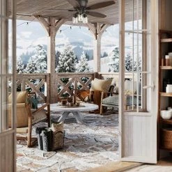 Hampton Bay Stoneridge 52 in. Indoor/Outdoor LED Bronze Hugger Ceiling Fan with Light Kit and 5 Reversible Blades -Fans Shop bronze hampton bay ceiling fans with lights 51974 1f 1000