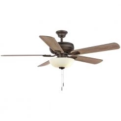 Hampton Bay Rothley II 52 in. Indoor LED Bronze Ceiling Fan with Light Kit, Downrod, Reversible Motor and Reversible Blades 11 Hampton Bay Rothley II 52 in. Indoor LED Bronze Ceiling Fan with Light Kit, Downrod, Reversible Motor and Reversible Blades -Fans Shop bronze hampton bay ceiling fans with lights 52051 c3 1000