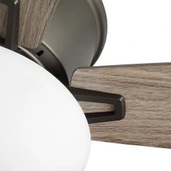 Hampton Bay Melrose 52 in. Indoor LED Hugger Bronze Dry Rated Ceiling Fan with Light Kit and 5 Reversible Blades -Fans Shop bronze hampton bay ceiling fans with lights 52101 76 1000