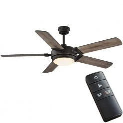 Home Decorators Collection Blakeridge 60 in. White Color Changing Integrated LED Bronze Indoor/Outdoor Ceiling Fan with Light Kit and Remote