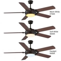 Home Decorators Collection Blakeridge 60 in. White Color Changing Integrated LED Bronze Indoor/Outdoor Ceiling Fan with Light Kit and Remote -Fans Shop bronze home decorators collection ceiling fans with lights 59260 76 1000