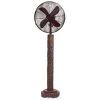 Deco Breeze 16 in. Fir Bark Floor Fan