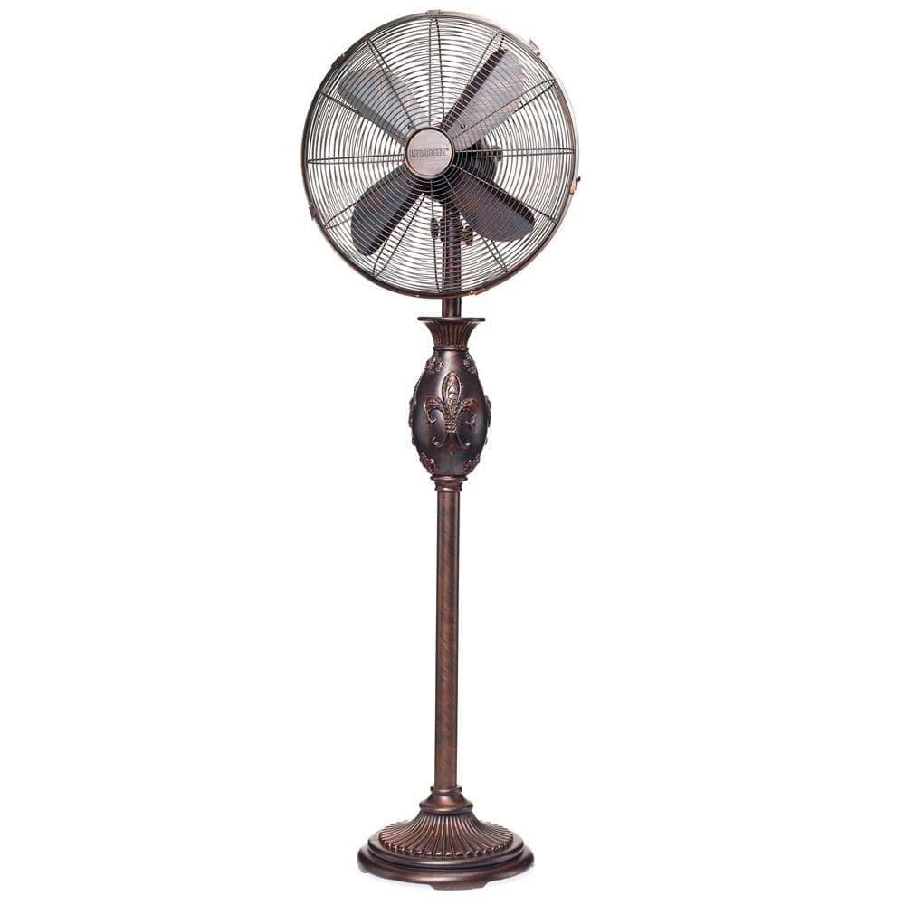 Deco Breeze 16 in. Copper Fleur De Lis Floor Fan 1 Deco Breeze 16 in. Copper Fleur De Lis Floor Fan