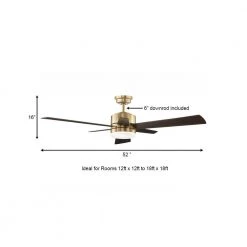 Home Decorators Collection Hexton 52 in. Indoor Integrated LED Brushed Gold Ceiling Fan with Light Kit, Remote Control and 6 Reversible Blades -Fans Shop brushed gold home decorators collection ceiling fans with lights 56024 a0 1000