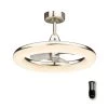 Altitude Helium 24 in. Integrated LED Indoor/Outdoor Brushed Nickel Ceiling Fan with Light Kit and Remote Control