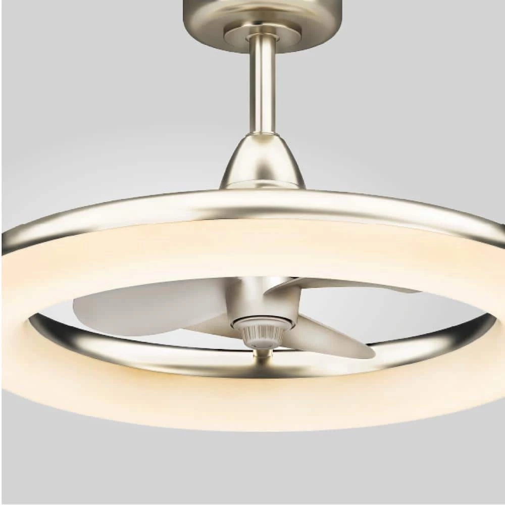 Altitude Helium 24 in. Integrated LED Indoor/Outdoor Brushed Nickel Ceiling Fan with Light Kit and Remote Control 2 Altitude Helium 24 in. Integrated LED Indoor/Outdoor Brushed Nickel Ceiling Fan with Light Kit and Remote Control - Image 2