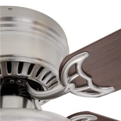 Unbranded Hugger 52 in. LED Indoor Brushed Nickel Ceiling Fan with Light Kit -Fans Shop brushed nickel ceiling fans with lights al383led bn 40 1000