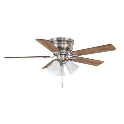 Unbranded Clarkston II 44 in. LED Indoor Brushed Nickel Ceiling Fan with Light Kit -Fans Shop brushed nickel ceiling fans with lights sw18030 bn 66 1000