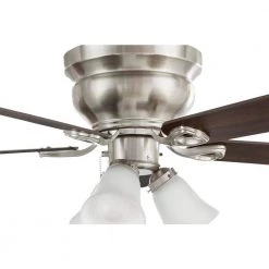 Unbranded Clarkston II 44 in. LED Indoor Brushed Nickel Ceiling Fan with Light Kit -Fans Shop brushed nickel ceiling fans with lights sw18030 bn 77 1000