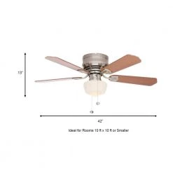 Unbranded Middleton 42 in. LED Indoor Brushed Nickel Ceiling Fan with Light Kit 13 Unbranded Middleton 42 in. LED Indoor Brushed Nickel Ceiling Fan with Light Kit -Fans Shop brushed nickel ceiling fans with lights ue42v ni shb a0 1000